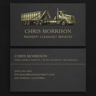 Property Cleanout Services Professional Business Card