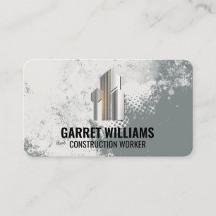Property Developer Logo   Concrete and Dirt Business Card