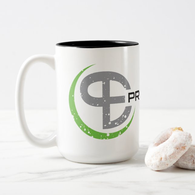 Property Engineers Two-Tone Coffee Mug (With Donut)