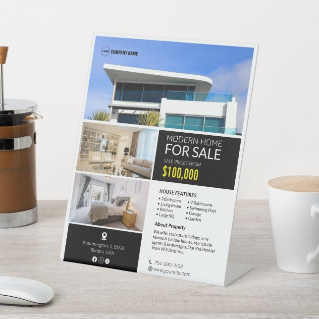 Property For Sale Custom Pedestal Sign (In SItu)