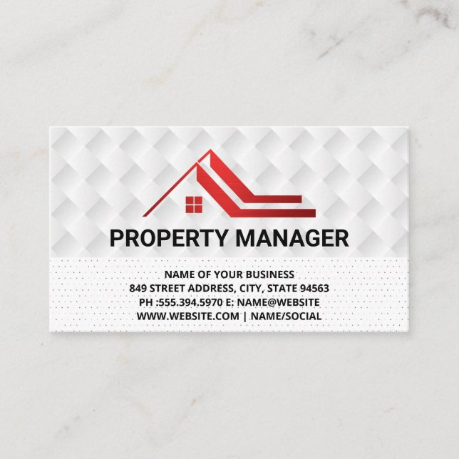 Property Logo | Real Estate Business Card (Front)