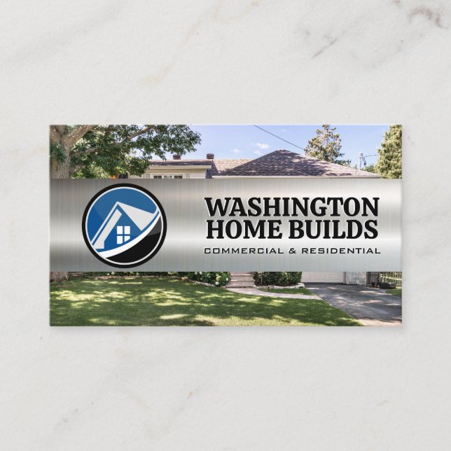 Property Logo | Residential Background Business Card (Front)