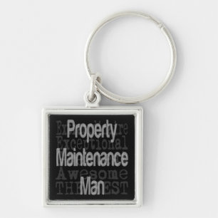 Property Maintenance Man Extraordinaire Key Ring