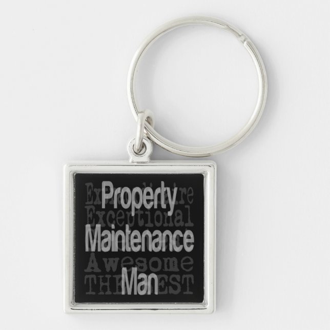 Property Maintenance Man Extraordinaire Key Ring (Front)