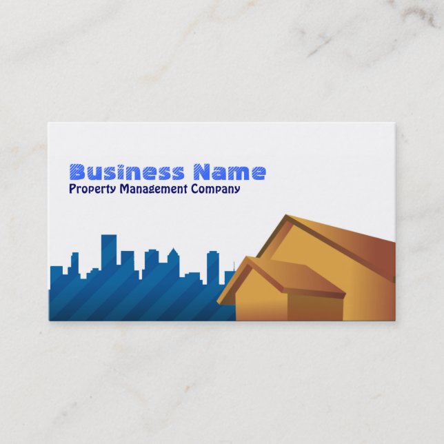 Property Management Company Business Cards (Front)