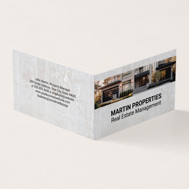 Property Management | Investment Rentals Business Card (Outside)