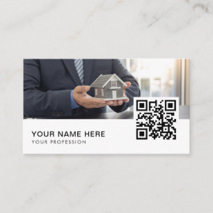 Property Management QR Code  Business Card