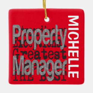 Property Manager Extraordinaire CUSTOM Ceramic Ornament