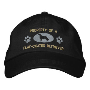 Property of a Flat-Coated Retriever Embroidered Hat