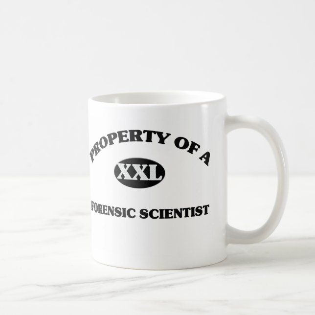Property of a FORENSIC SCIENTIST Coffee Mug (Right)