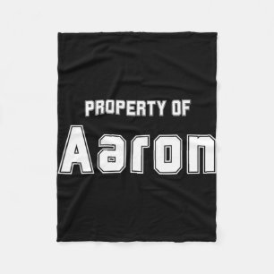 Property Of Aaron Funny Bachelorette Gifts For Bri Fleece Blanket
