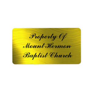 PROPERTY OF-ADDRESS LABEL