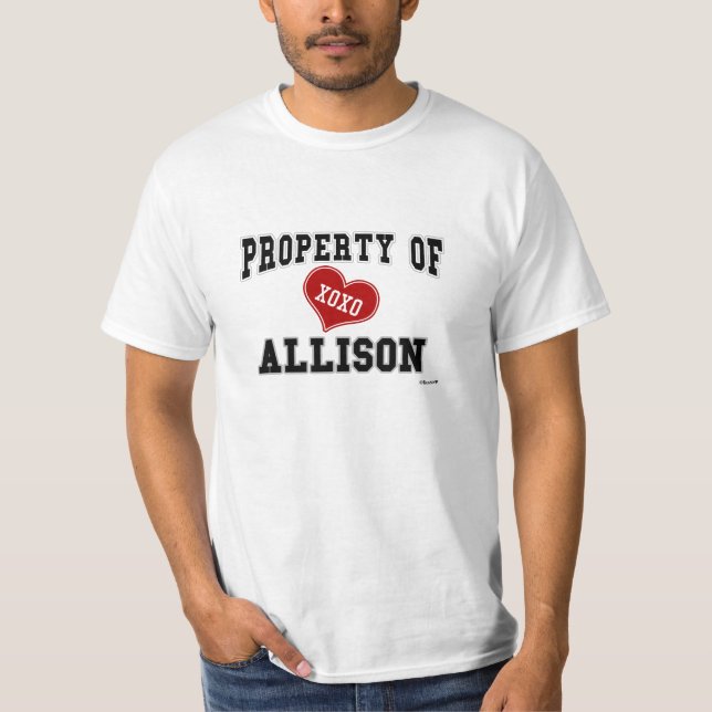 Property of Allison T-Shirt (Front)