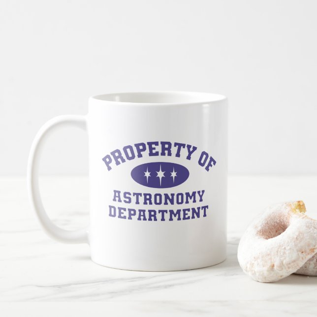 Property Of Astronomy Department Coffee Mug (With Donut)