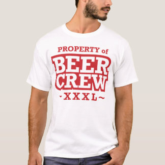 Property of Beer Crew - Red T-Shirt