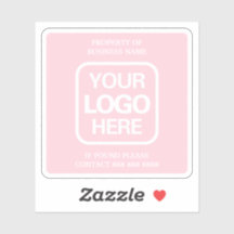 Property Of Business | Pink | White Logo