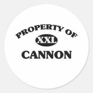Property of CANNON Classic Round Sticker