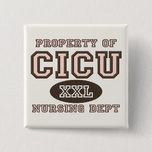 Property Of CICU Nurse Button