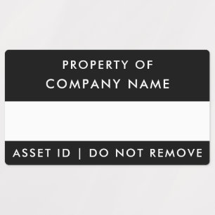 Property of Company   Black Corporate Asset ID