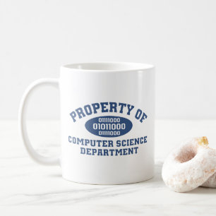 Property Of Computer Science Department (blue) Coffee Mug