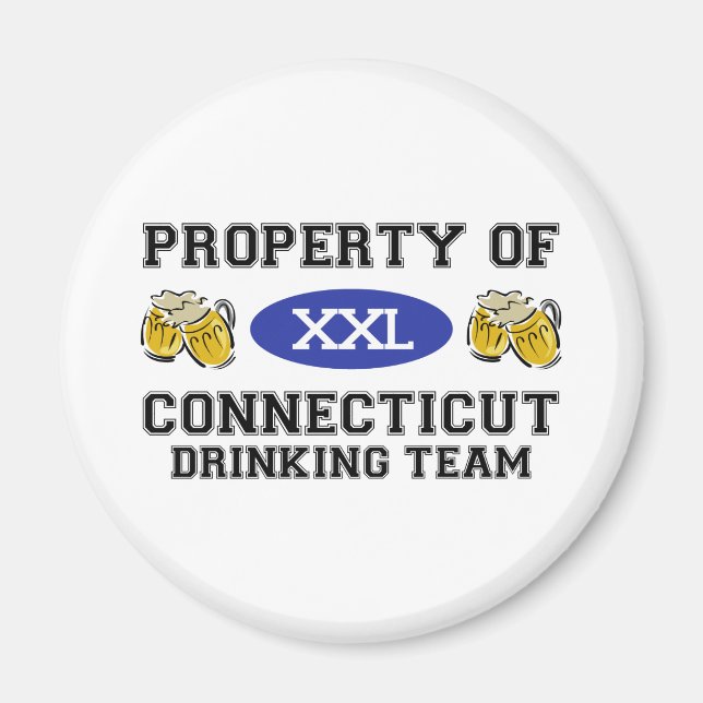 Property of Connecticut Drinking Team Magnet (Front)