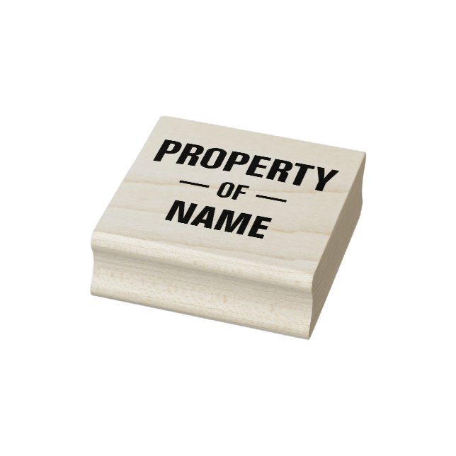 Property of Custom Name Rubber Stamp (Stamp)