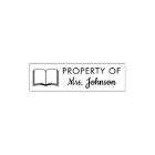 Property Of Custom Teacher Name Book Classroom
