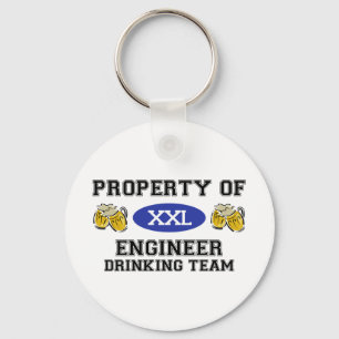Property of Engineer Drinking Team Key Ring