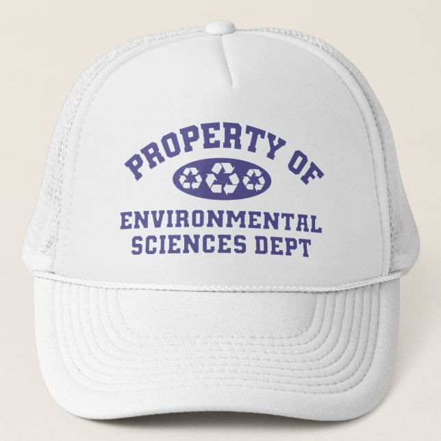 Property Of Environmental Science (purple) Trucker Hat (Front)