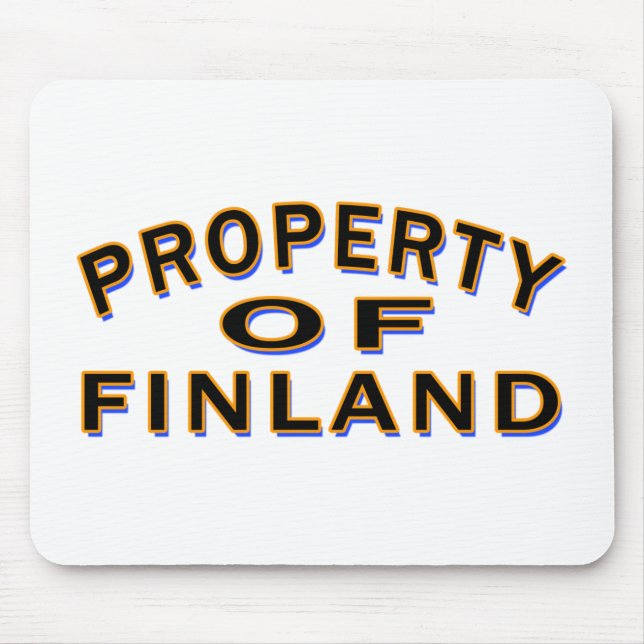 Property Of Finland Mouse Mat (Front)