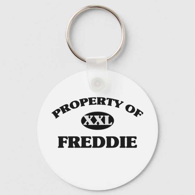 Property of FREDDIE Key Ring (Front)
