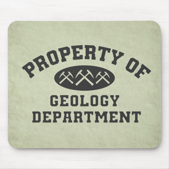 Property Of Geology Department Mouse Mat (Front)