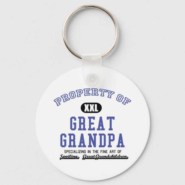 Property of Great Grandpa Key Ring (Front)