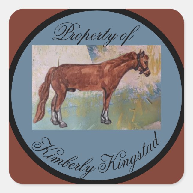 property of horse stickers (Front)