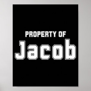 Property Of Jacob Funny Bachelorette Gifts For Bri Poster