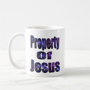 Property Of Jesus, Religious Logo, Coffee Mug