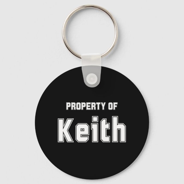 Property Of Keith Funny Bachelorette Gifts For Bri Key Ring (Front)