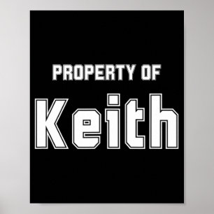 Property Of Keith Funny Bachelorette Gifts For Bri Poster
