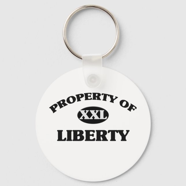 Property of LIBERTY Key Ring (Front)