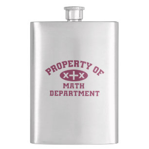 Property Of Math Department Hip Flask
