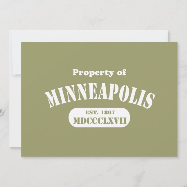 Property of Minneapolis (Front)