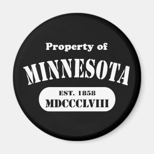 Property of Minnesota - any colour! Magnet