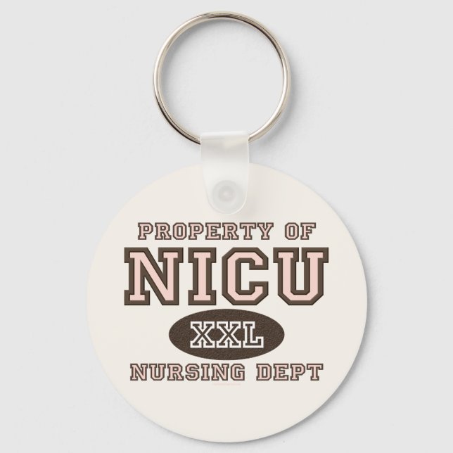 Property Of NICU Nurse Keychain (Front)