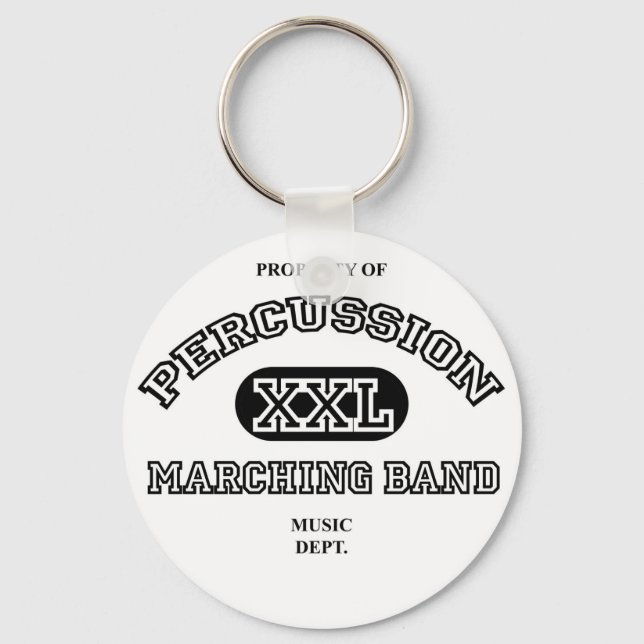 Property of Percussion Key Ring (Front)