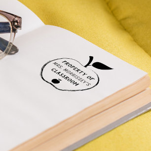 Property Of   Personalised   Apple Self-inking Stamp