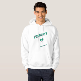 "Property Of" Personalized Men's Hoodie