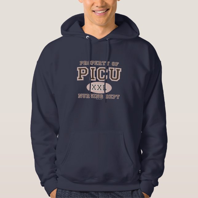 Property of PICU Nurse Hooded Sweatshirt (Front)