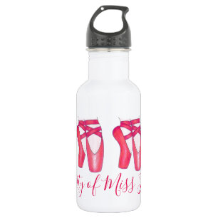 Property of Pink Ballet Pointe Toe Dance Slipper 532 Ml Water Bottle