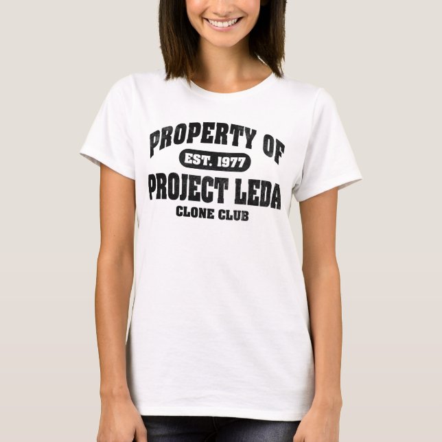 Property Of Project Leda (Black) T-Shirt (Front)