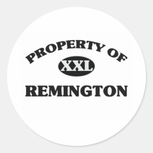 Property of REMINGTON Classic Round Sticker